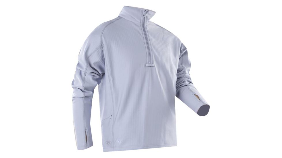 Tru-Spec 24-7 Series Grid Pullover Shirt, Zip Through, Smoke, 2XL 2432007