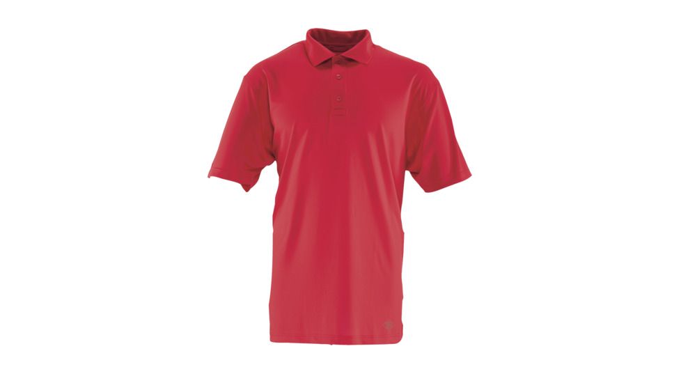 Tru-Spec 24-7 Mens SL Performance Polo 100% Poly, Range Red, XSmall Regular 4493002
