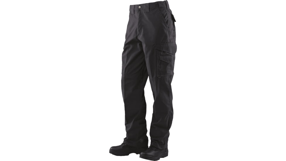TRU-SPEC 24-7 Series Tactical Teflon Pants - Mens, PolyCotton Ripstop, Black, Waist 28 in, Inseam 32 in, 1062002
