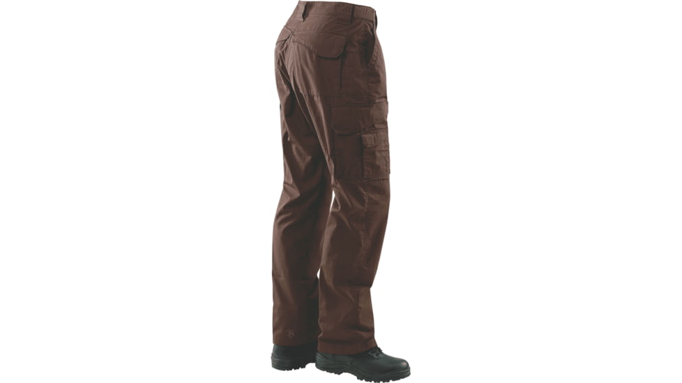 TRU-SPEC 24-7 Series Tactical Teflon Pants - Mens, PolyCotton Ripstop, Brown, Waist 28 in, Inseam 32 in, 1065002
