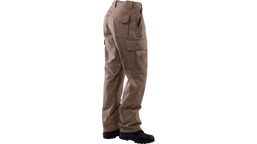 TRU-SPEC 24-7 Series Tactical Teflon Pants - Mens, PolyCotton Ripstop, Coyote, Waist 28 in, Inseam 32 in, 1063002