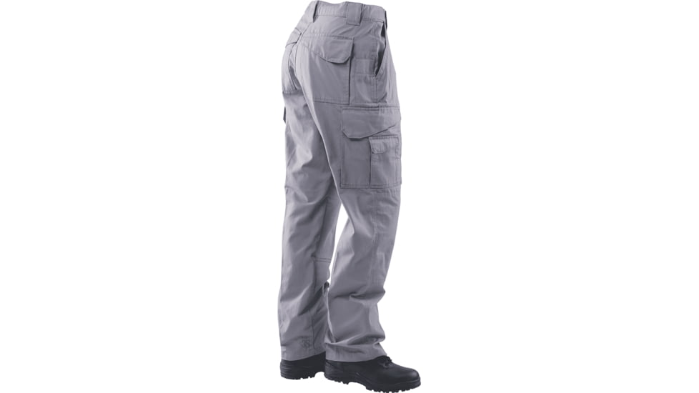 TRU-SPEC 24-7 Series Tactical Teflon Pants - Mens, PolyCotton Ripstop, Light Gray, Waist 28 in, Inseam 32 in, 1089002