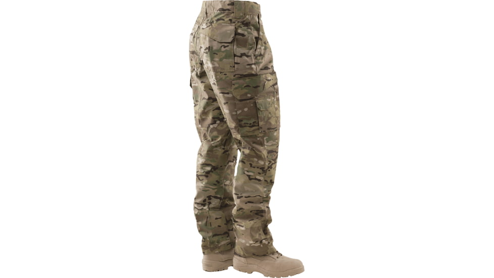 TRU-SPEC 24-7 Series Tactical Teflon Pants - Mens, PolyCotton Ripstop, MultiCam, Waist 28 in, Inseam 32 in, 1067002
