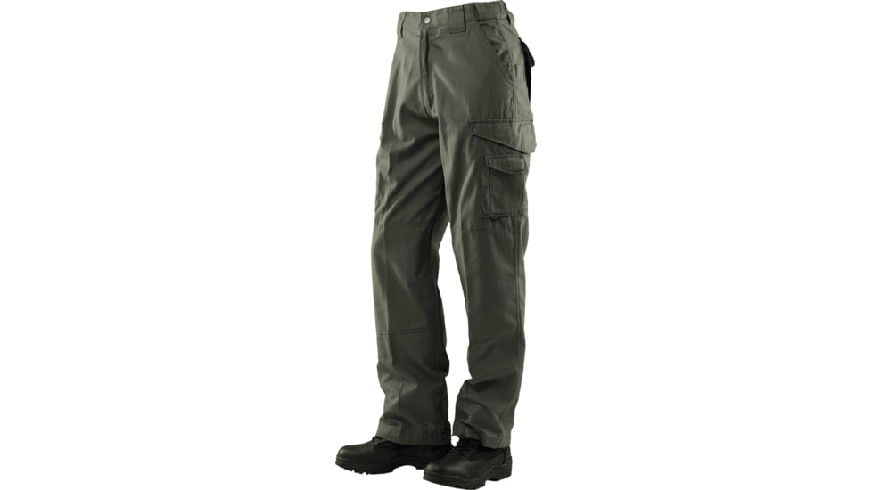 TRU-SPEC 24-7 Series Tactical Teflon Pants - Mens, PolyCotton Ripstop, Olive Drab, Waist 28 in, Inseam 32 in, 1064002