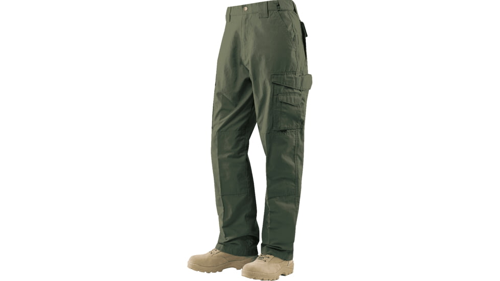 TRU-SPEC 24-7 Series Tactical Teflon Pants - Mens, PolyCotton Ripstop, Ranger Green, Waist 30 in, Inseam 32 in, 1042003
