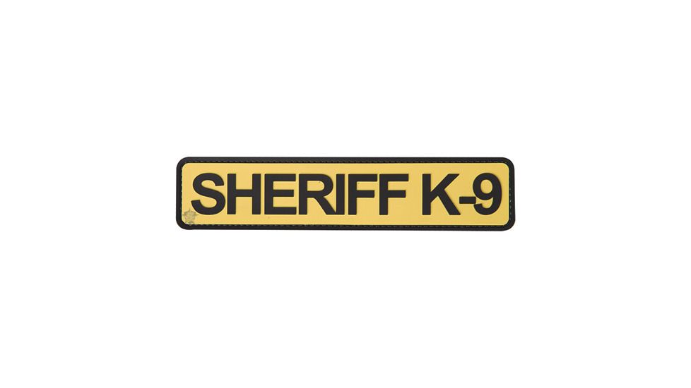 Tru-Spec 5ive Star - Morale Patch, Sheriff K-9, Gold/black 1 3/4 X 8 - 6627000