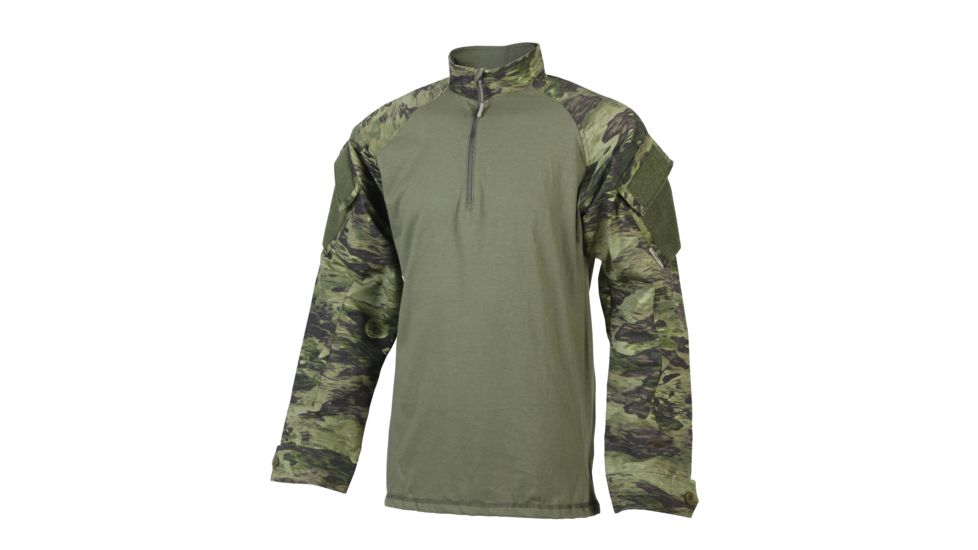 TRU-SPEC A-TACS Xtreme BDU 1/4 Zip Combat Shirt - Mens, A-Tacs Fgx, Extra Large ,Long, 1776026