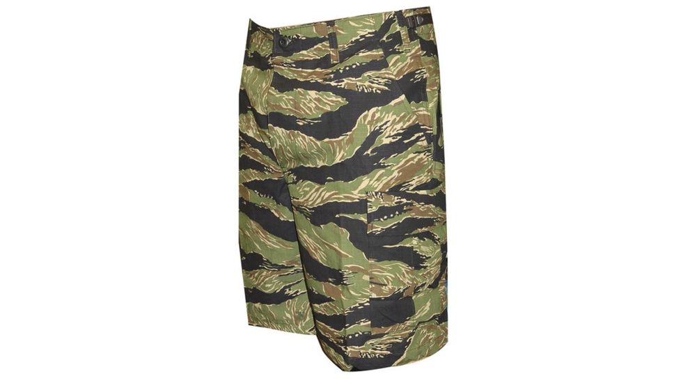 Tru-Spec BDU 100% Cotton Rip-Stop Shorts, Original Vietnam Tiger Stripe, XL 4258006