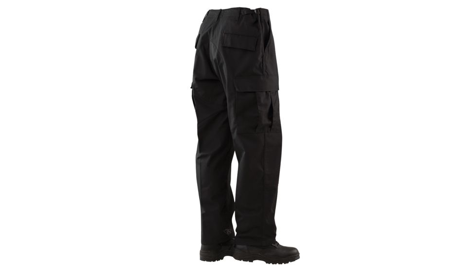 TRU-SPEC BDU Pants, Cotton Ripstop - Men's, Black, Waist 28-30 in, Long, 1523023