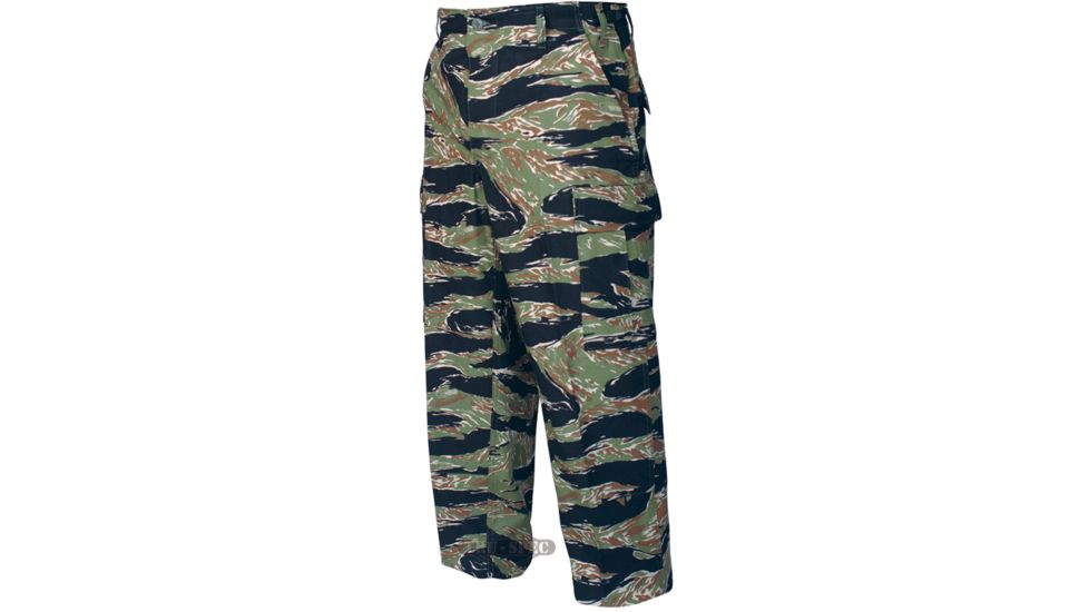 TRU-SPEC BDU Pants, Cotton Ripstop - Men's, Original Vietnam Tiger Stripe, Waist Extra Small, Regular, 1593002