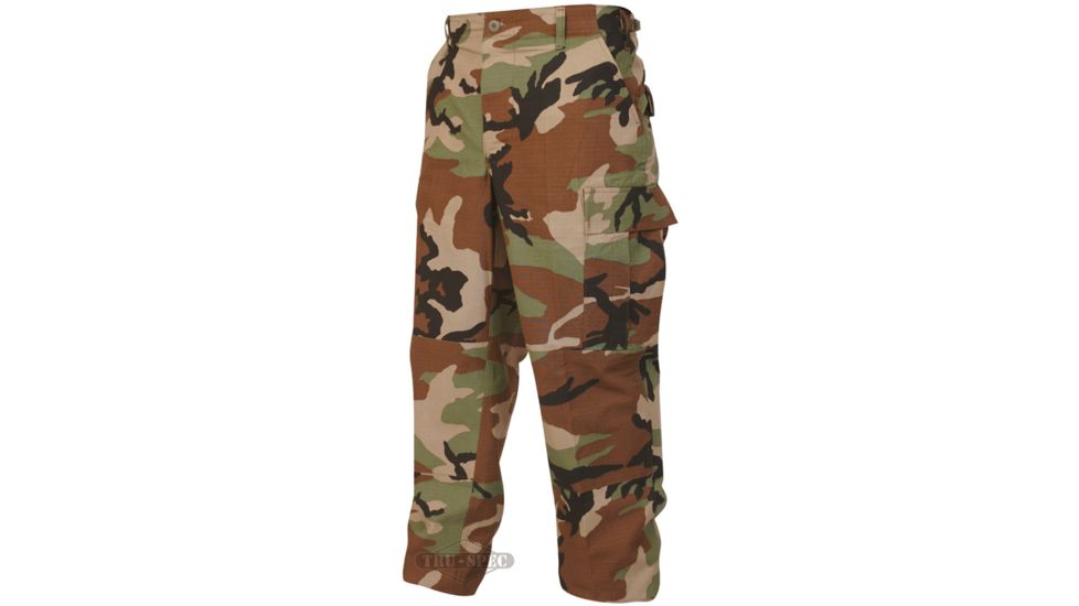 TRU-SPEC BDU Pants, Cotton Ripstop - Men's, Woodland Camo, Waist 56-58 in, Regular, 1505010