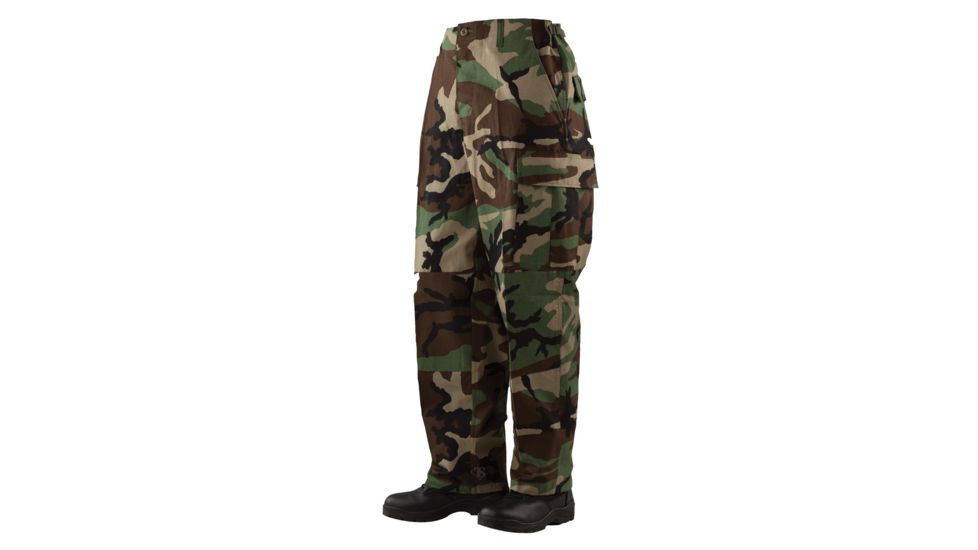 TRU-SPEC BDU Pants, Cotton Ripstop - Men's, Woodland Camo, Waist 56-58 in, Regular, 1505010
