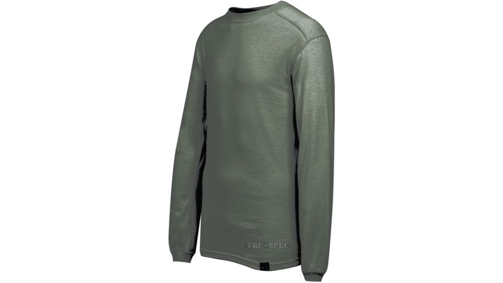 Tru-Spec Crew T Shirt FOLIAGE BASELAYER LS, Large Reg. 2776005