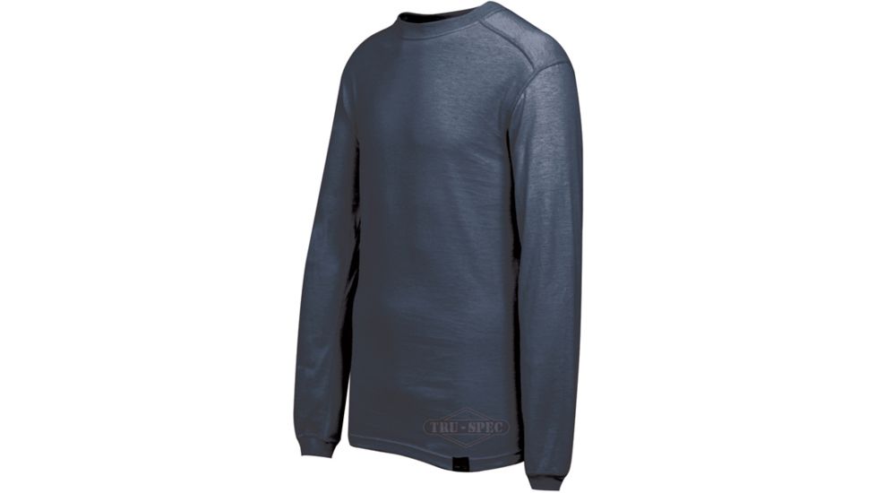Tru-Spec Crew T Shirt Navy BASELAYER LS,Medium Reg. 2774004