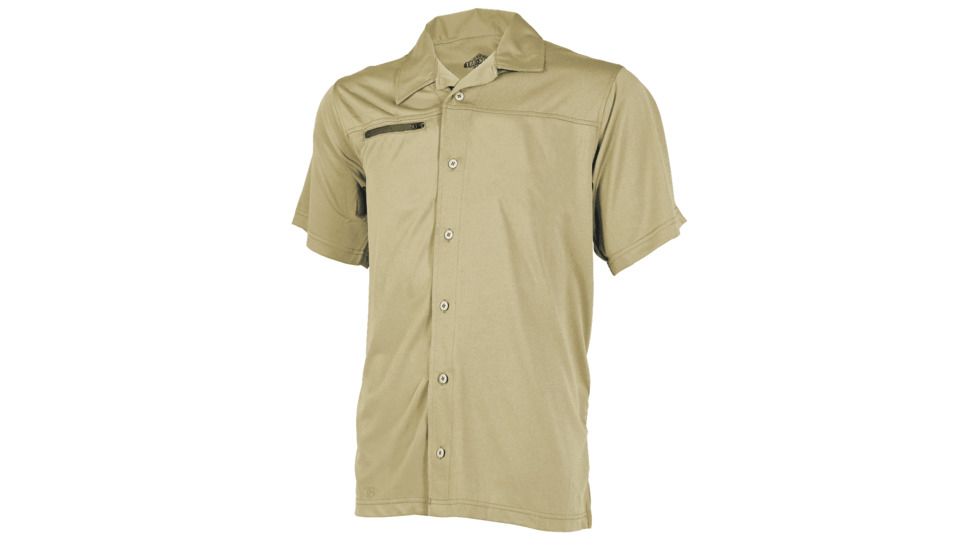TRU-SPEC Eco Tec Camp Shirt - Mens, Silver Tan, Small, Regular, 1458003