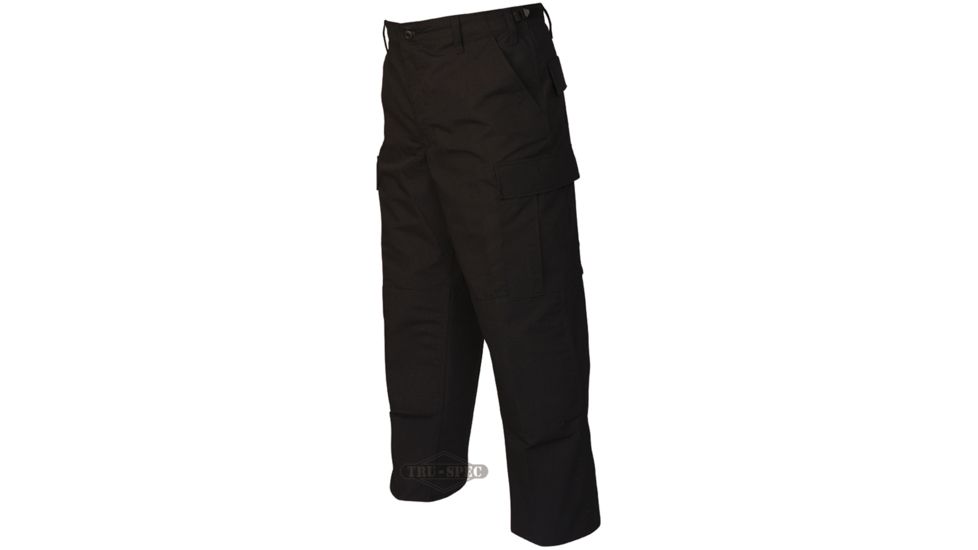 Tru-Spec Gen 1 Police Pants Black P/C R/S POLICE BDU, ZIP FLY, Small Short 1995043