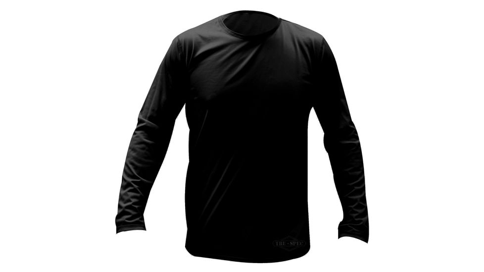 Tru-Spec Long Sleeve Top, TRU Black GEN-3 ECWCS LEVEL-1, Large Reg. 2064005