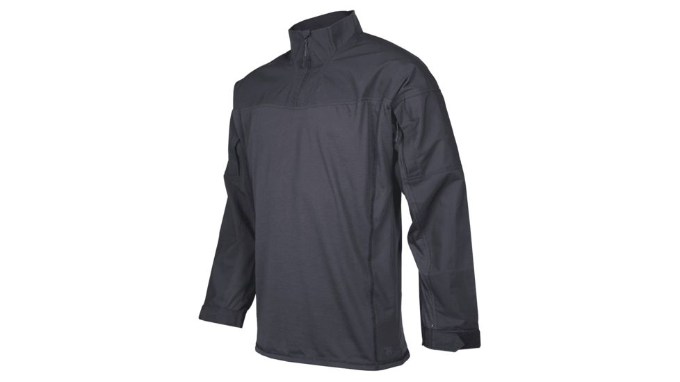 Tru-Spec Mens Responder Shirt 1/4 Zip, Polyester/Cotton Rip-Stop, Ranger Green, Large, 2516005