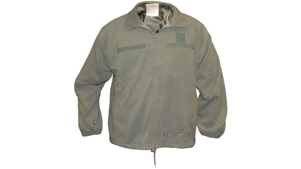 Tru-Spec Microfleece Jacket, TRU FOLIAGE,Small Reg. 2530003