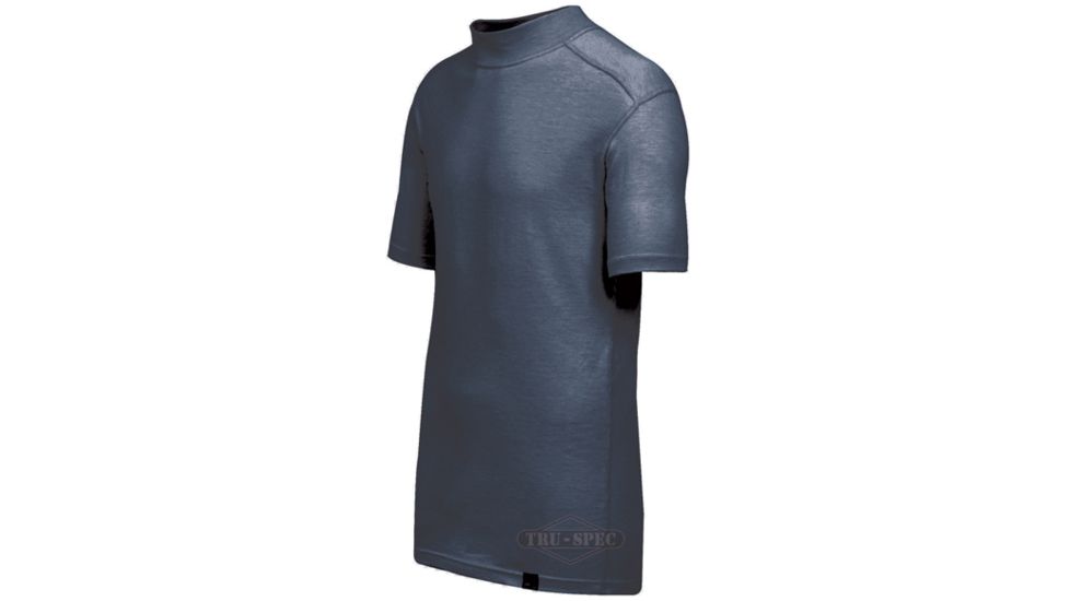 Tru-Spec Mock T Shirt Navy BASELAYER Short Sleeve, Extra Large Reg. 2733006
