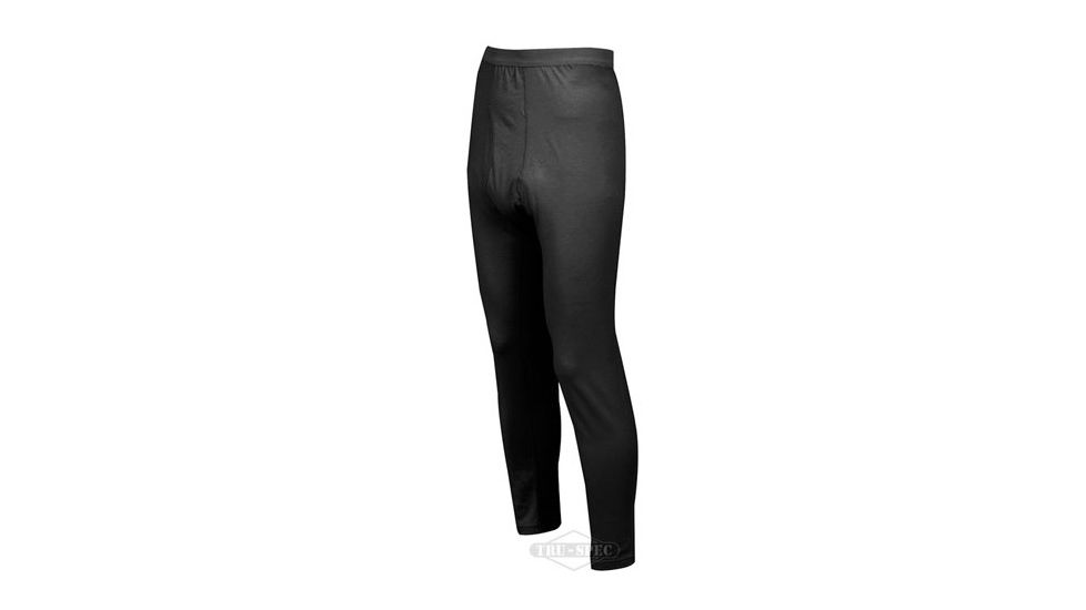 Tru-Spec Pants/Drawers Baselayer, Black, Medium, Regular 2751004