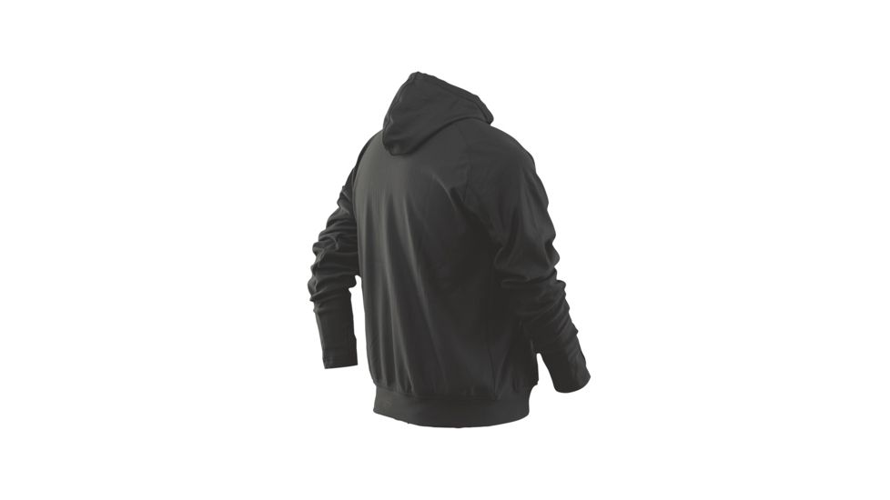 Tru-Spec Shirt, 24-7 Black Grid Fleece Hoodie, 3X Regular 2420008