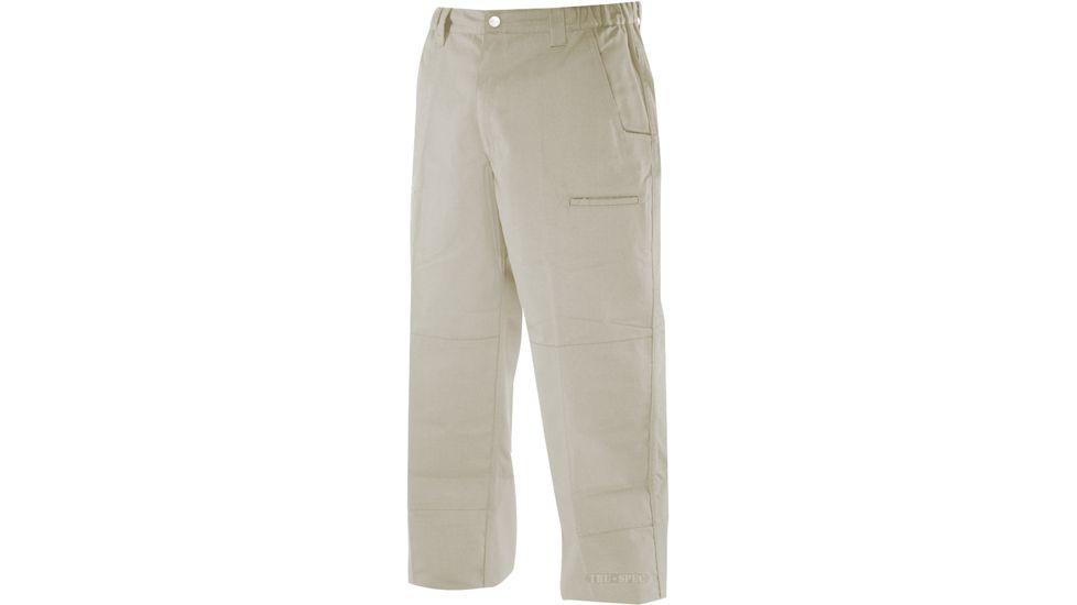 Tru-Spec Simply Tactical Khaki Poly Cotton Rip Stop without Cargo Pocket, W:28 L:36 1029062