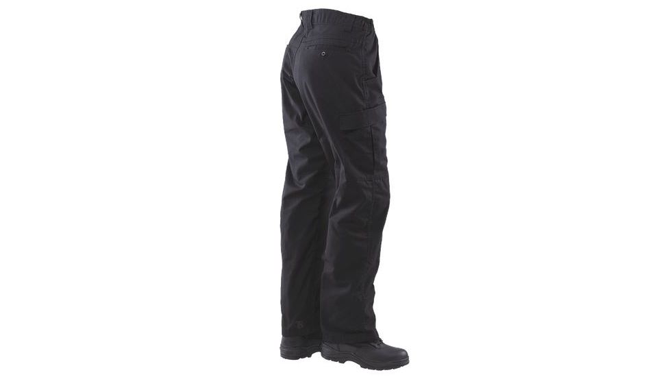 Tru-Spec Simply Tactical Black Poly Cotton Rip Stop with Cargo Pocket, W:32 L:32 1024004