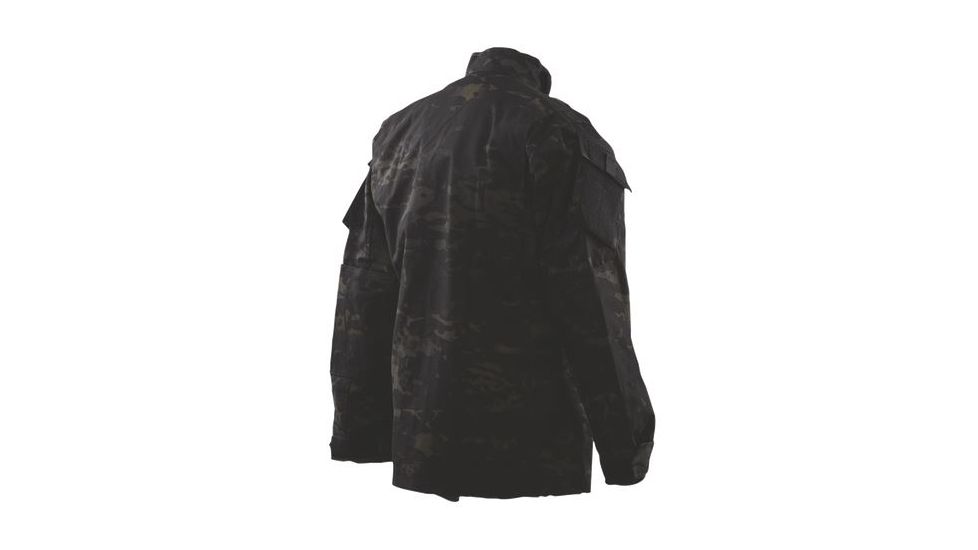 Tru-Spec 1229043: TAC T.R.U.Shirts 50/50 Nylon/Cotton Rip-Stop, MultiCam Black, Small Short