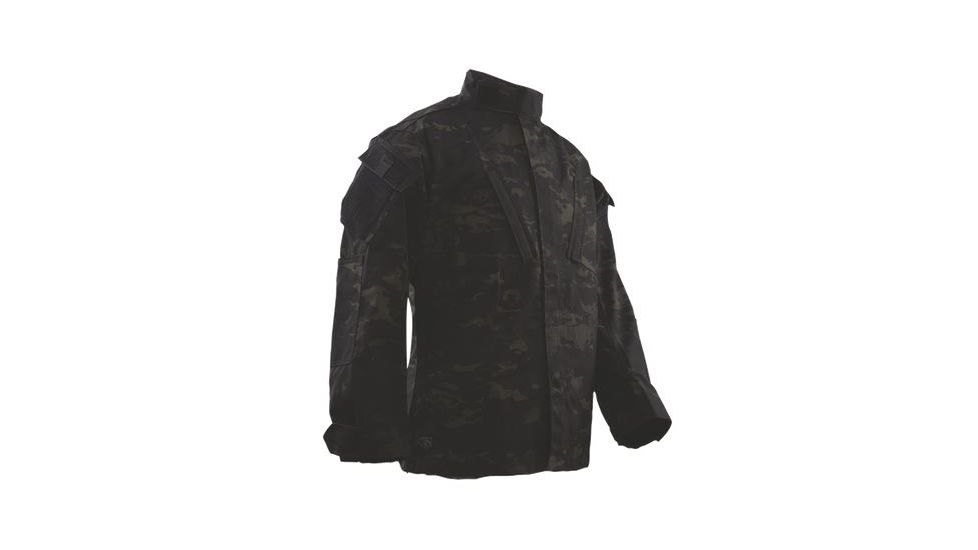 Tru-Spec 1229043: TAC T.R.U.Shirts 50/50 Nylon/Cotton Rip-Stop, MultiCam Black, Small Short