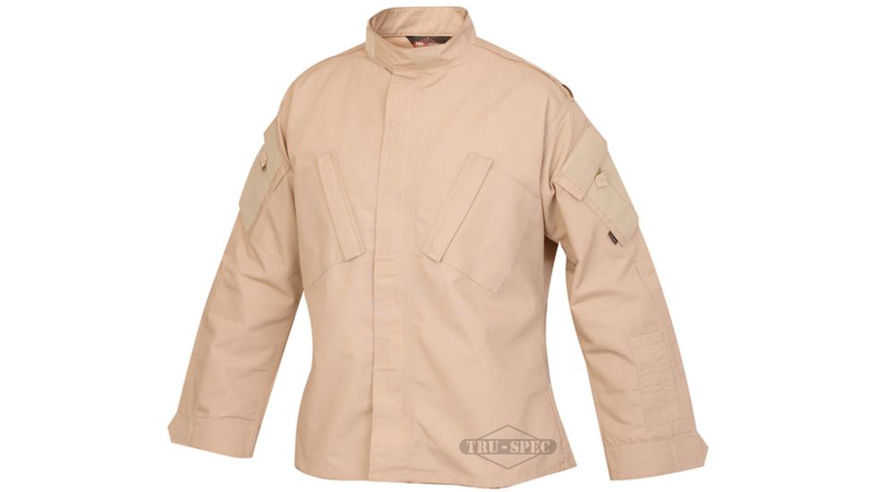 Tru-Spec Tactical Response Shirt Khaki P/C R/S, Small Long 1286023