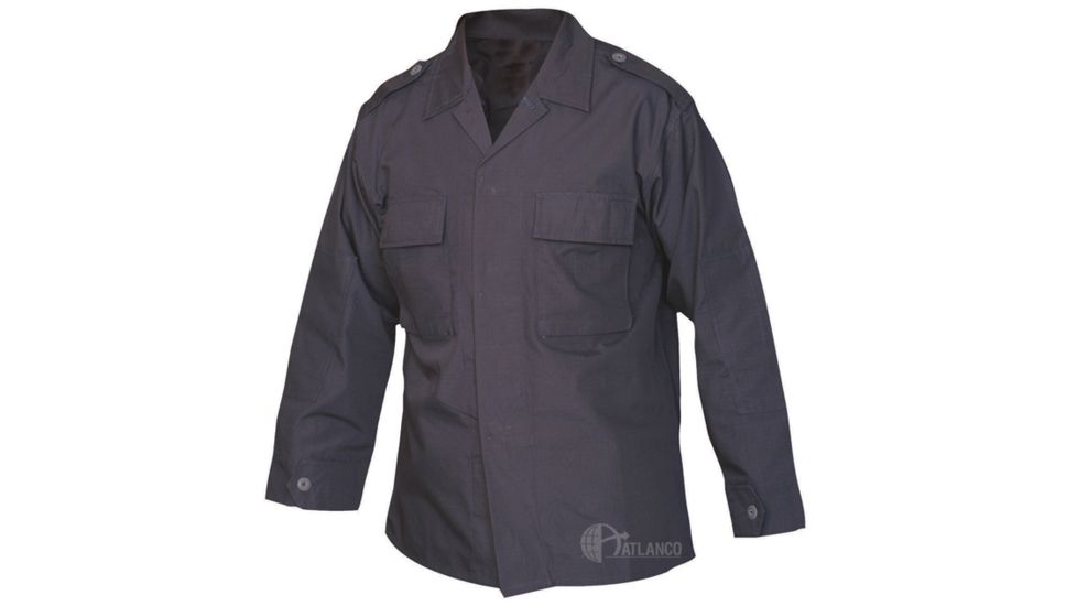 Tru-Spec Tactical Shirt, Basic Navy C/P R/S, Large Reg. 1431005