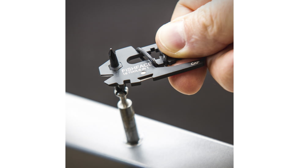 TRUE 18-in-1 Fishface Pocket Multi-Tool, Black, TRU-TOL-0028