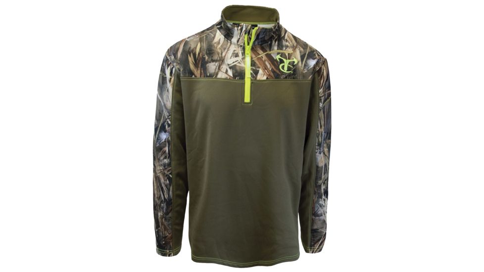 TrueTimber Brown Body with DRT Accents 1/4 Zip - Mens, Dirt, Medium, 0221-M