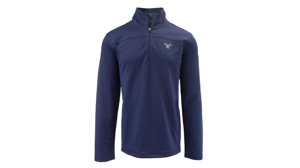 TrueTimber Karnuba Midweight Performance 1/4 Zip - Mens, Navy Blazer, Medium, 841985161092