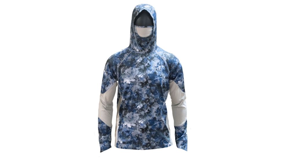 TrueTimber LinaFin Pullover - Mens, Viper Aqua/Drizzle, Medium, 0672-Viper Aqua/Drizzle - M