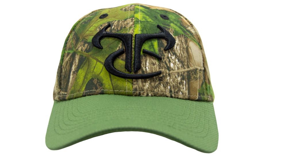 TrueTimber Logo Ball Cap w/ Bill Snap Back, Olive, OSFM, TT01-0783-HTC Green/Olive