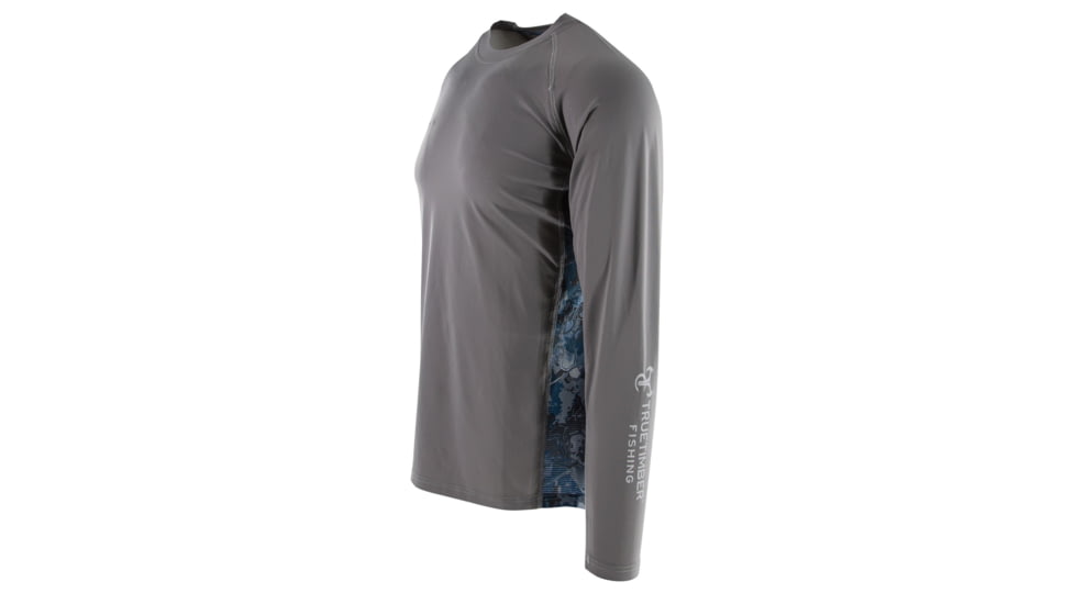 TrueTimber Mirror Lake Chiller Long Sleeve - Mens, December Sky/Viper Aqua, Large, 841985160828