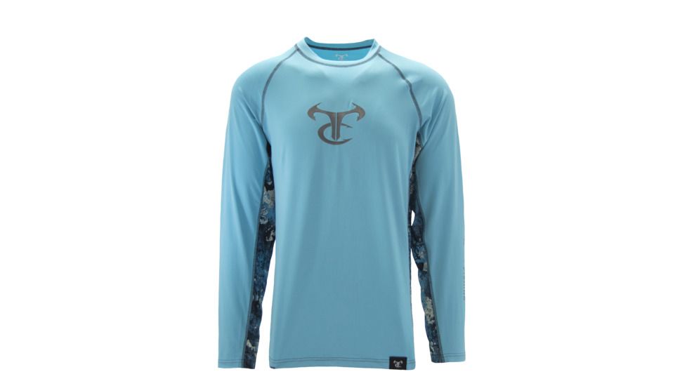 TrueTimber RipWater Long Sleeve Crew - Mens, Blue Mist/Rift, 2XL, 0792-Blue Mist/Rift - 2XL