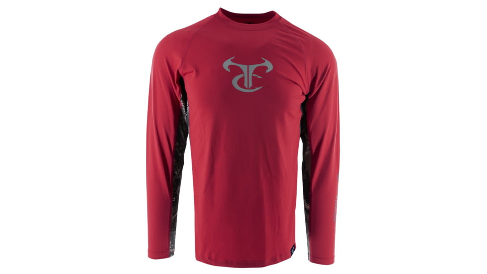 TrueTimber RipWater Long Sleeve Crew - Mens, Red Hot/Viper Urban, 2XL, 841985160682