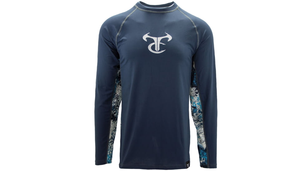 TrueTimber RipWater Long Sleeve Crew - Mens, Steel Blue/Rift, 3XL, 841985167346