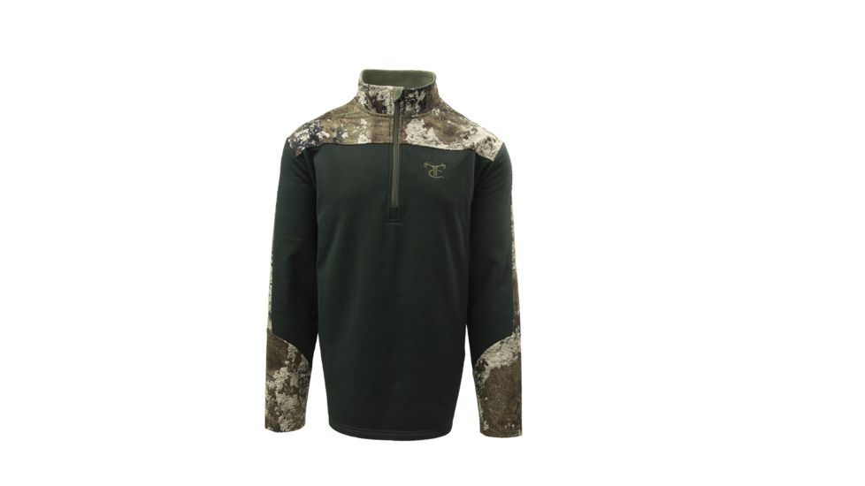 TrueTimber TTC Grid Fleece 1/4 Zip - Mens, Strata, Medium, 0399-M
