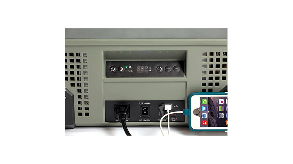 Truma Cooler C96DZ Dual Zone Portable Fridge/Freezer, Earth Green, 96 liter, 45105-02