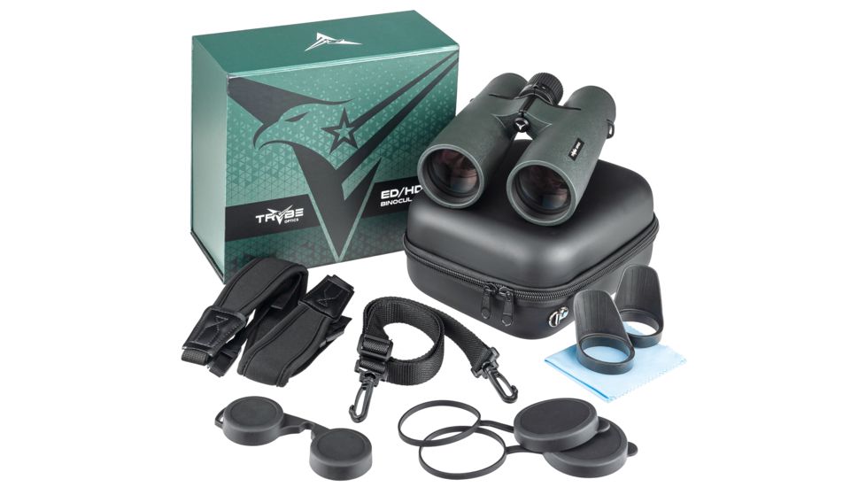 TRYBE Optics 10x50 ED/HD Binocular, FMC, Green, BIN10x50ED