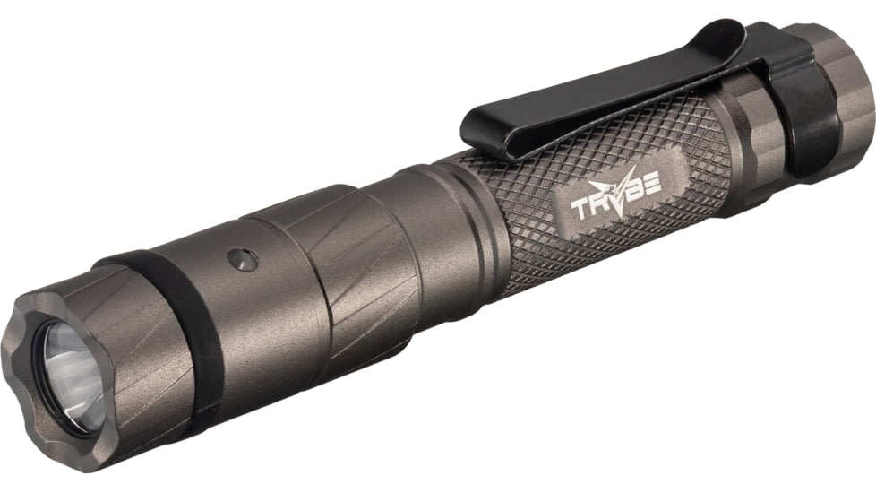 TRYBE Optics Micro Lithium Ion 350 Lumen Rechargeable Handheld Flashlight, Gray, MICRO1K-GRY