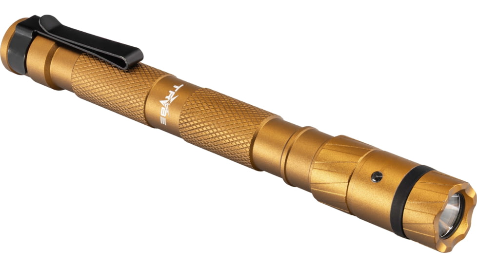 TRYBE Optics Mini Lithium Ion 500 Lumen Rechargeable Handheld Flashlight, Gold, MINI1K-GLD
