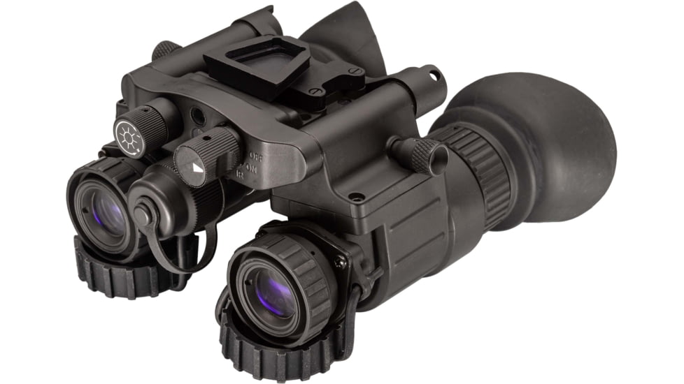 TRYBE Optics NVG-50 Dual 1x White Phosphor Tube Night Vision Goggle, Gen 3, Black, NVG50W