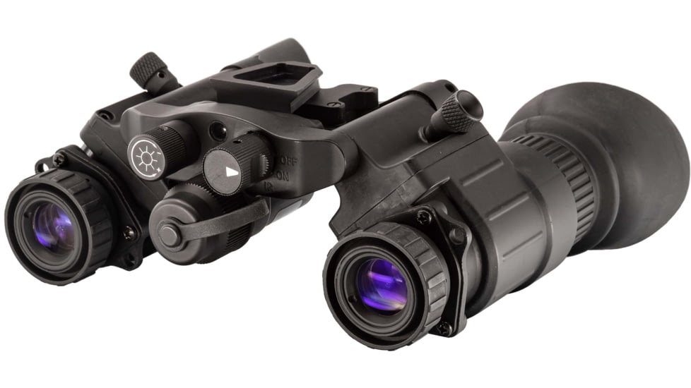 TRYBE Optics NVG-50 Dual 1x White Phosphor Tube Night Vision Goggle, Gen 3, Black, NVG50W