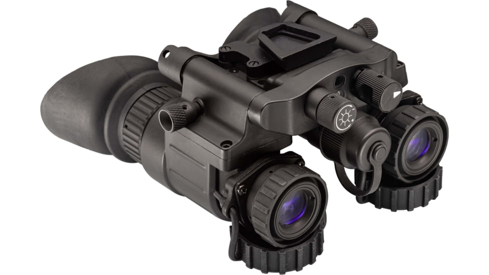 TRYBE Optics NVG-50 Dual 1x White Phosphor Tube Night Vision Goggle, Gen 3, Black, NVG50W