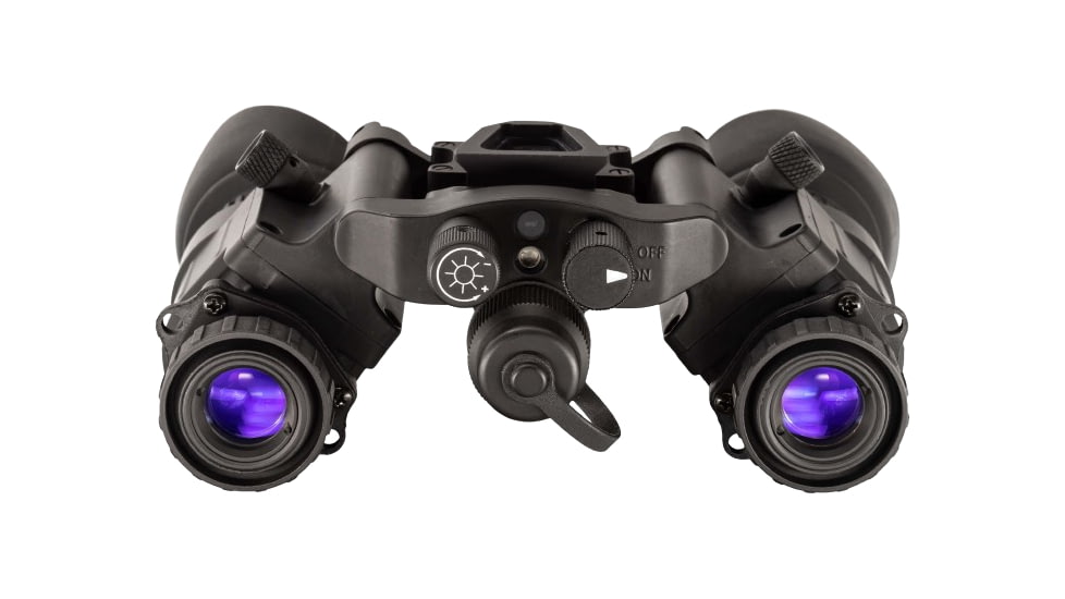 TRYBE Optics NVG-50 Dual 1x19mm White Phosphor Tube Night Vision Goggle, Gen 3, Min 1600+ FOM, 64-72 lp/mm, Black, TRYBENVG50W